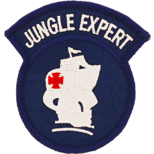 U.S. Army Jungle Expert Patch Blue & White 3"