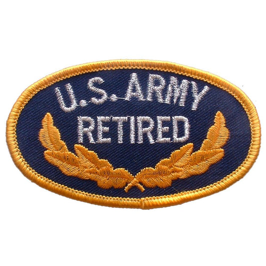 U.S. Army Retired Patch Blue & Yellow 3"