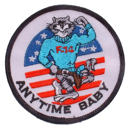 U.S. Navy Tomcat Anytime Baby Patch Blue & White 3"