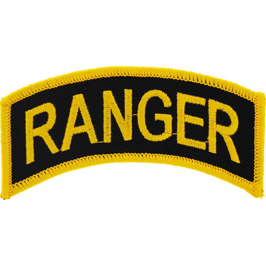 U.S. Army Ranger Patch Black & Yellow 4"