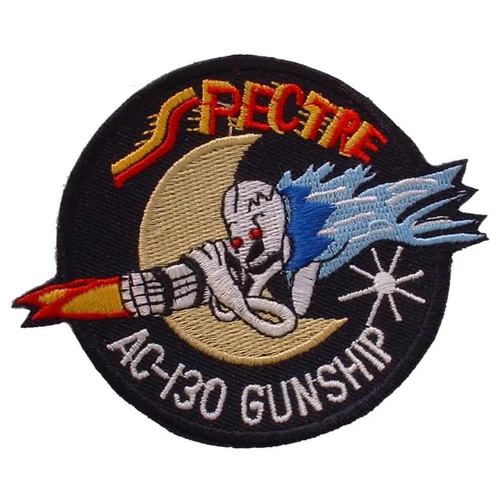 U.S. Air Force AC-130 Spectre Gunship Patch Black & Red