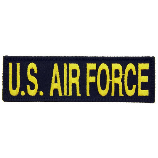 U.S. Air Force Patch Black & Yellow 1 1/4" x 5 1/4"