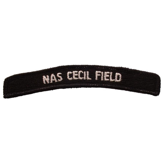 U.S. Navy Nas Cecil Field Patch Black & White 4 3/4"