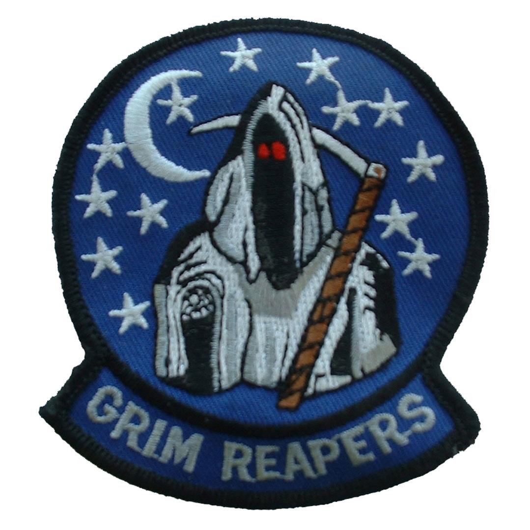 U.S. Navy Grim Reapers Patch Blue & White 3"