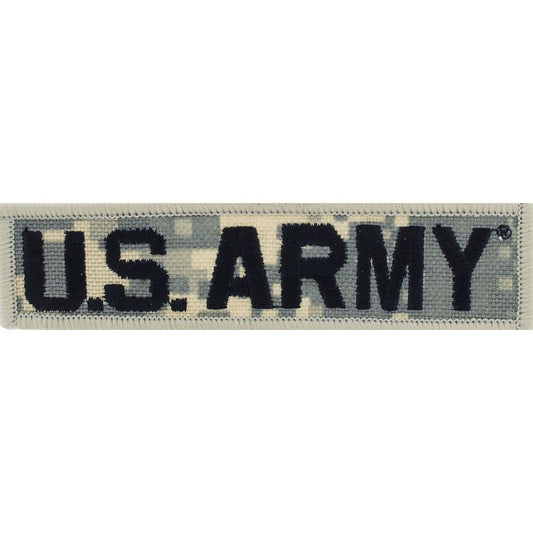 U.S. Army Patch Brown 1 1/4" x 4 3/4"