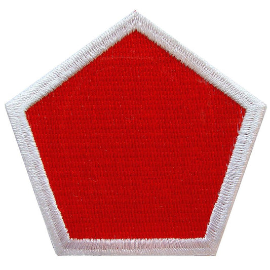 U.S. Army 5th Regiment Patch Red & White 3"