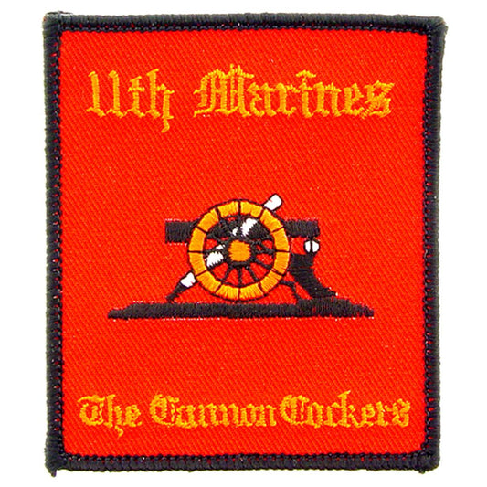 U.S.M.C. 11th Marine Regiment Patch Red & Yellow 3"