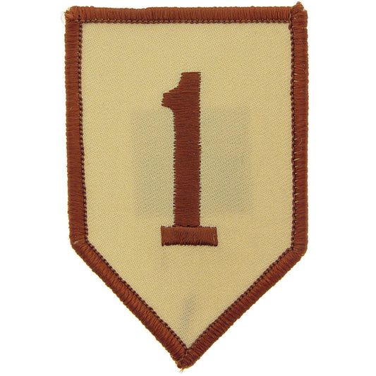 U.S. Army 1st Infantry Division Patch Brown 3"