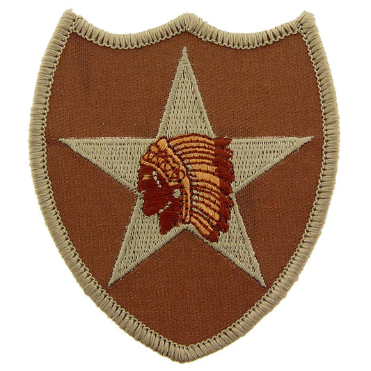 U.S. Army 2nd Infantry Division Patch Brown 3 1/4"