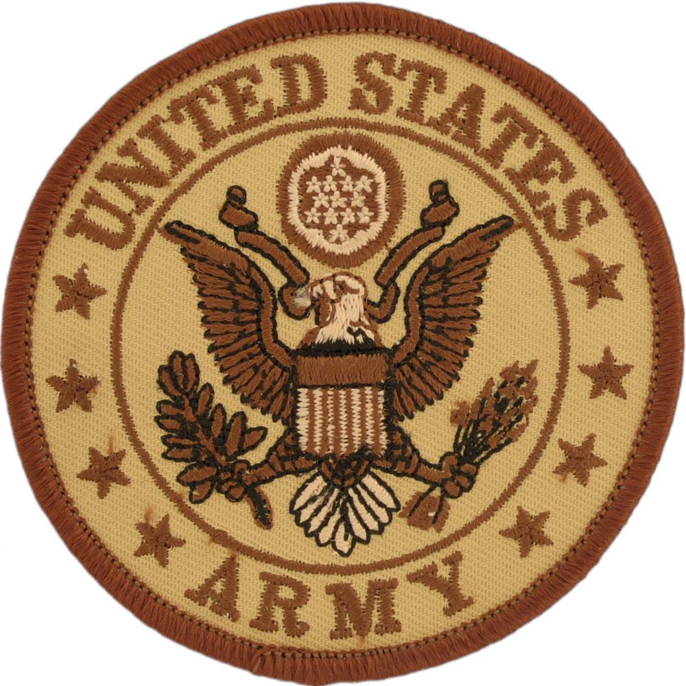 U.S. Army Logo Patch Brown 3"