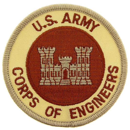 U.S. Army Corps of Engineers Patch Brown 3"