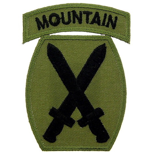 U.S. Army 10th Mountain Division Patch Green 3"