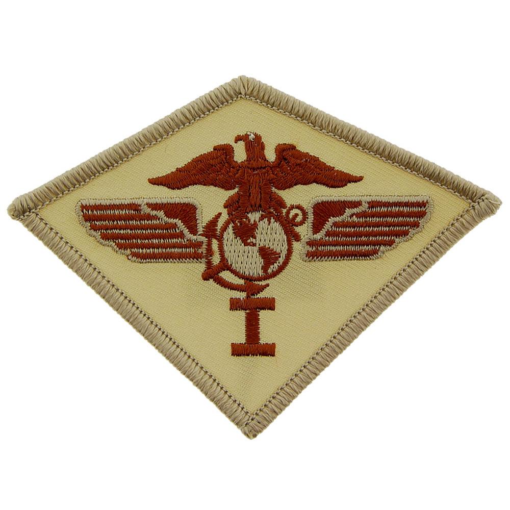 U.S.M.C. 1st Marine Aircraft Wing Patch Brown 3"