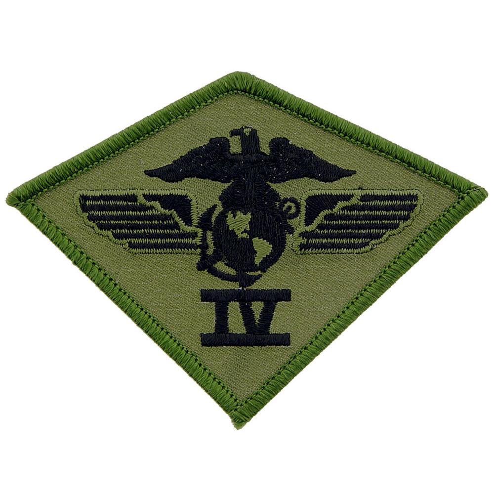 U.S.M.C. 4th Marine Aircraft Wing Patch Green 3"