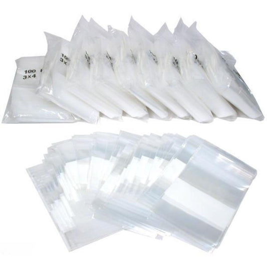 1000 Zipper Poly Bags Shipping Watch Parts Block 3" x 4"