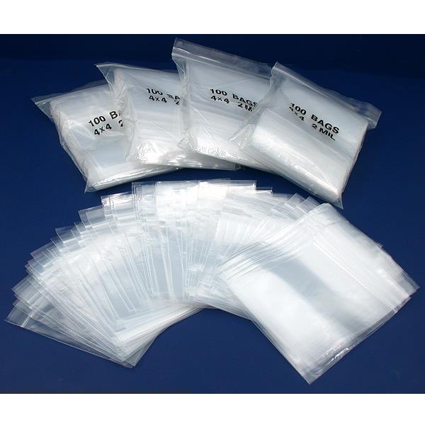 Resealable Bags 4" 500Pcs