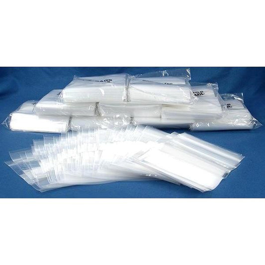 White Block Resealable Bags 4" 1000Pcs