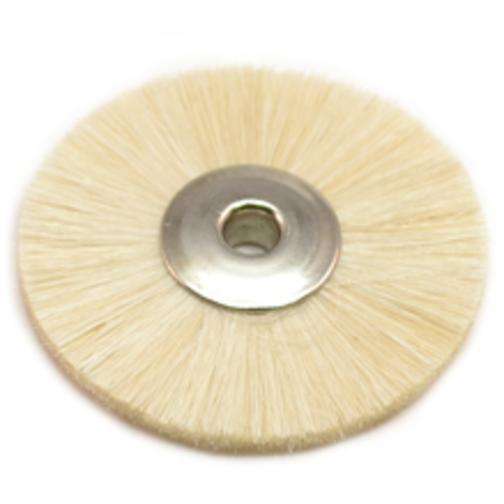 12 Extra Soft Bristle Wheel Brush, 1-1/4" Diameter 1/8" Arbor Hole