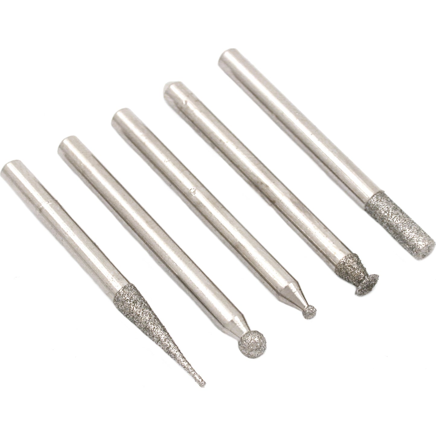 Diamond Coated Burs 1/8" 5Pcs