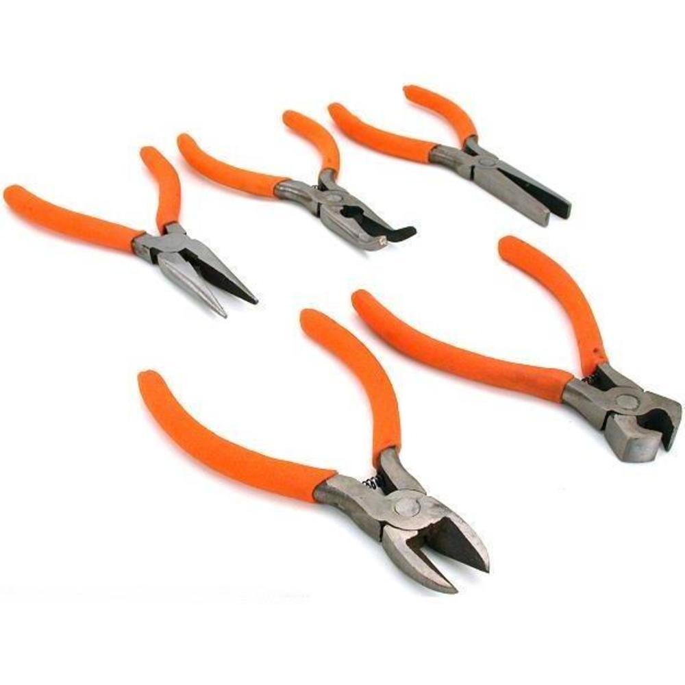 Bent & Flat Nose Beading Pliers 5Pcs