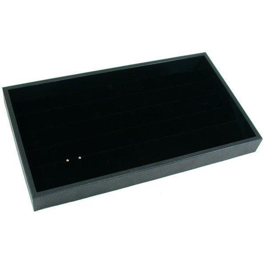 45 Pair Earring Display Pad Black Velvet Showcase Tray