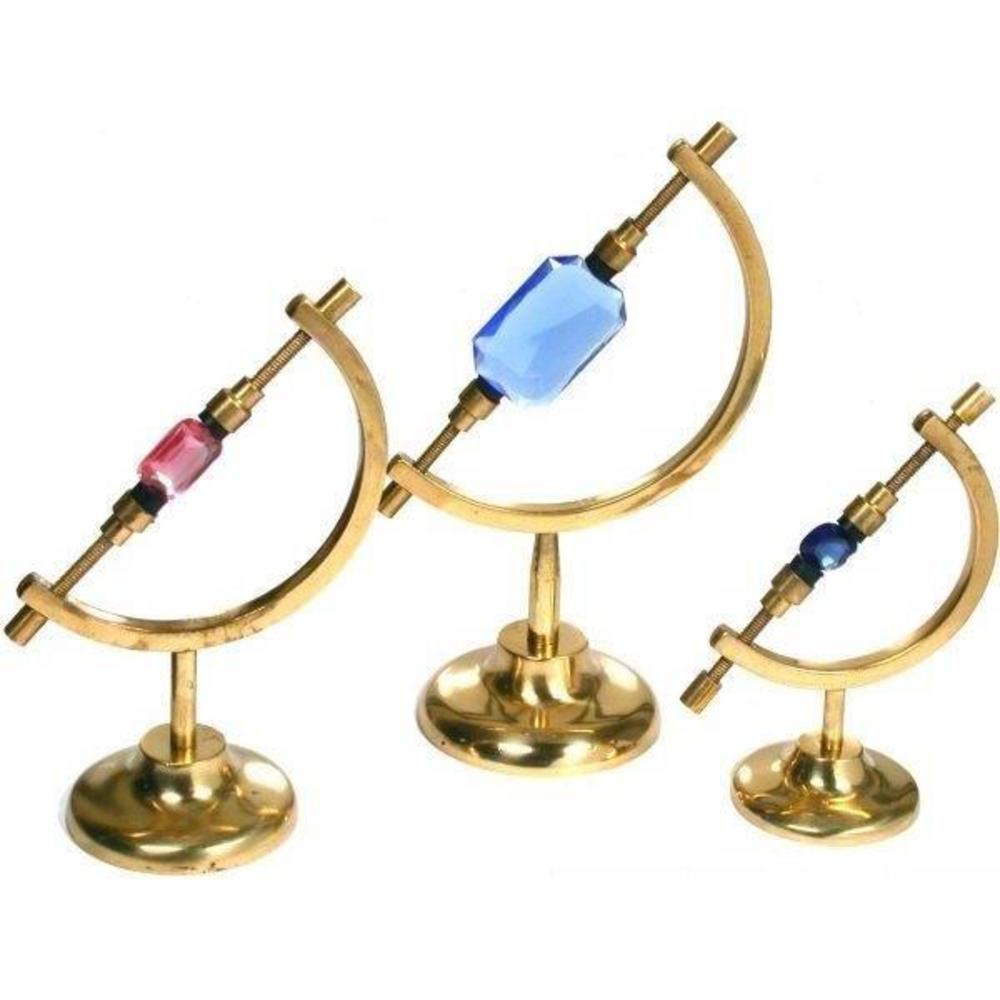 Gem Display Stands Brass 3Pcs