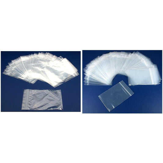 200 Resealable Plastic Bags (100) 4" x 6" & (100) 3" x 4"