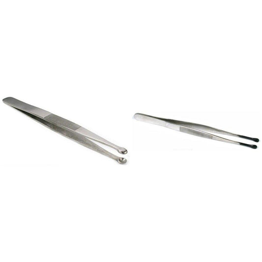 Pearl and Bead Tweezers With Cup Jaws 146mm & 140mm Long Kit 2 Pcs