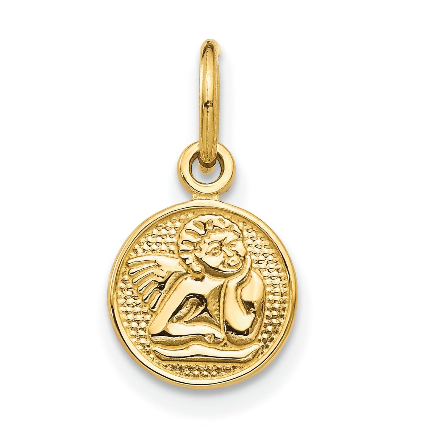 14K Gold Angel Charm