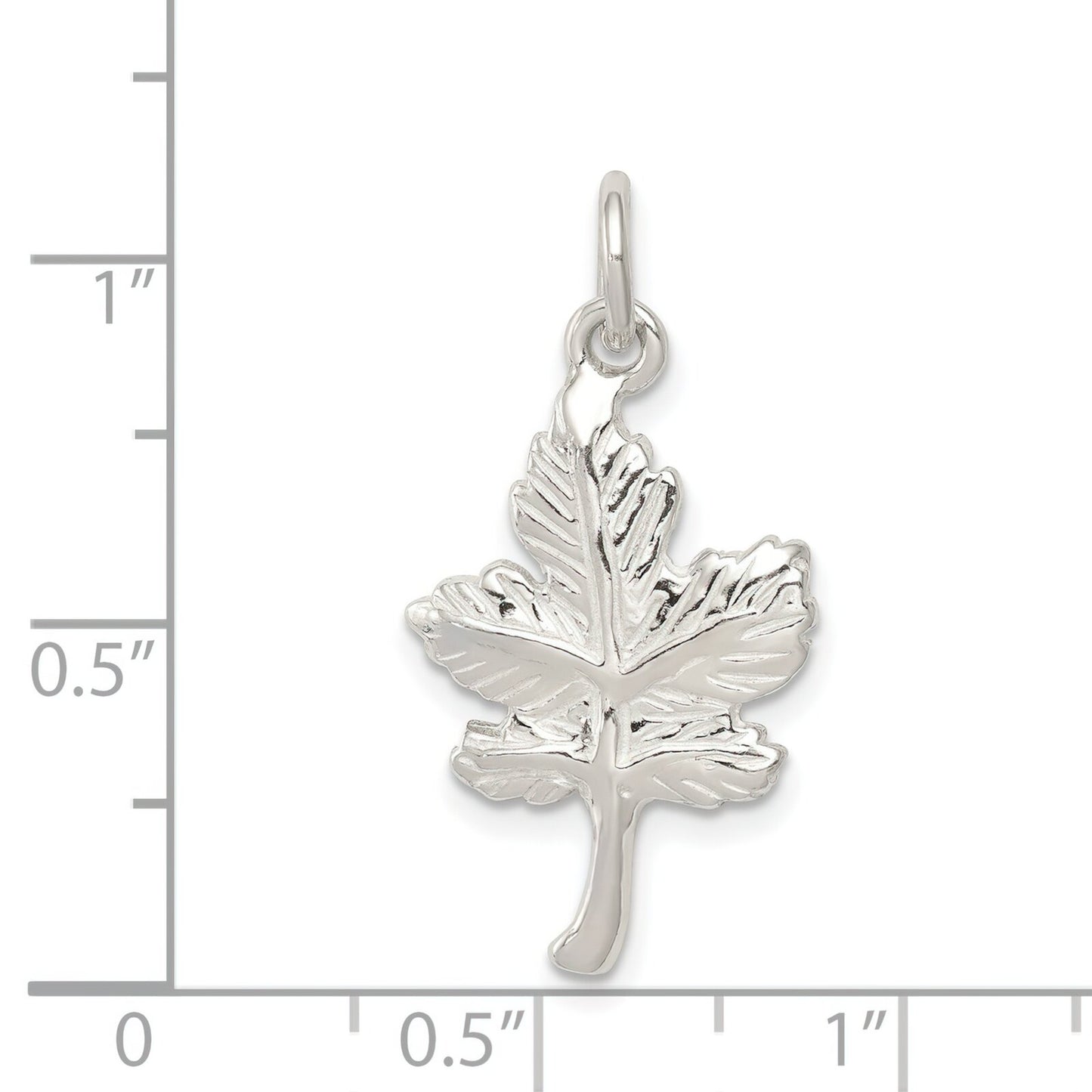 Sterling Silver Maple Leaf Charm