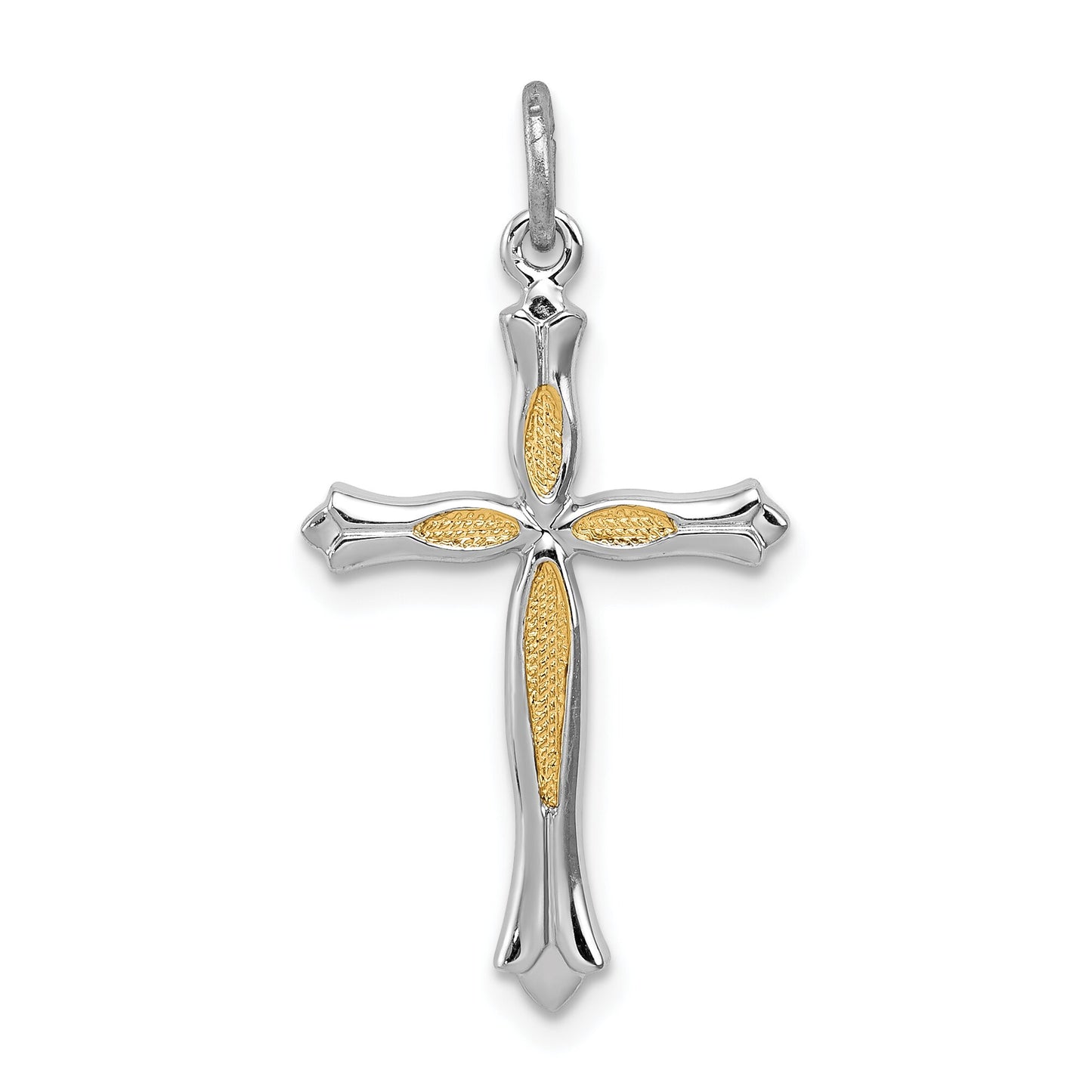 Sterling Silver & Vermeil Cross Charm