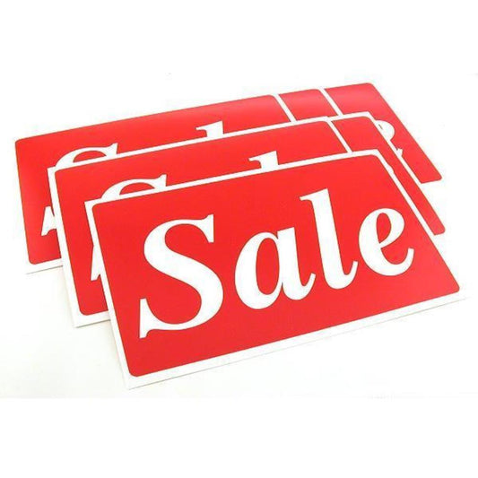 6 Sale Plastic Message Display Signs