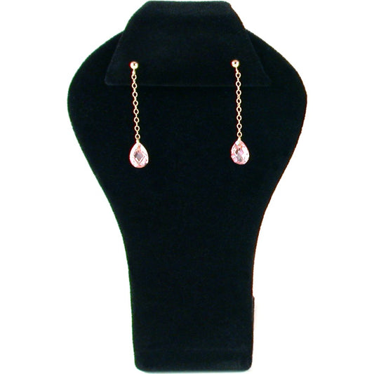 Pendant & Earring Combo Display Black Velvet 4 1/2"