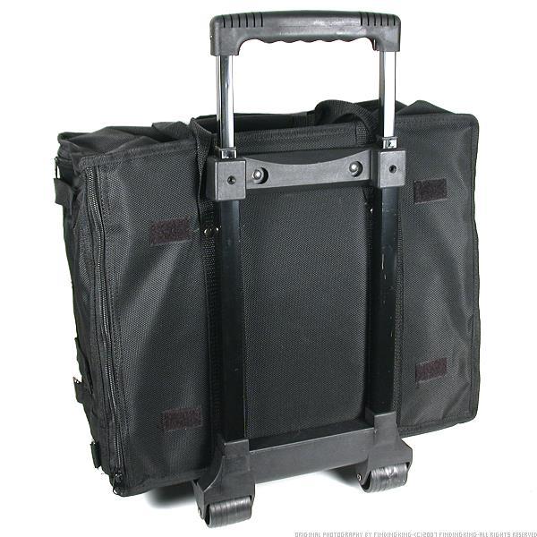 Collapsible Rolling Travel Case Black 13 1/2"