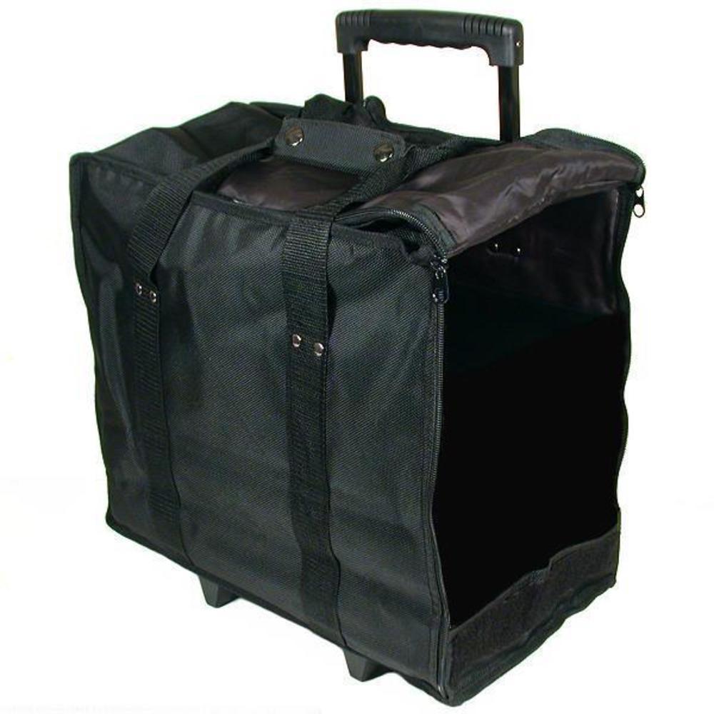 Collapsible Rolling Travel Case Black 13 1/2"